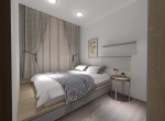 Giường giật cấp thiết kế tiết kiệm không gian cho căn hộ nhỏ