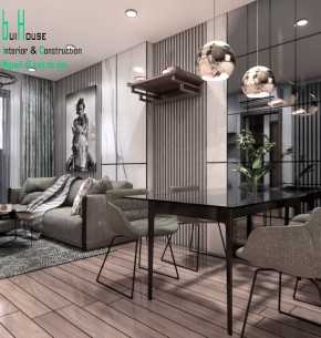 Thiết kế nội thất căn hộ 75m2 - 2 phòng ngủ chung cư akari Bình Tân
