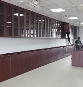 Thi công nội thất tủ bếp trường học Đài Bắc phường Tân Phú, quận 7