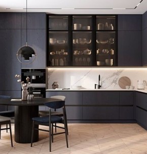Mẫu thiết kế nội thất nhà bếp đẹp hiện đại nhất - tủ bếp gỗ công nghiệp