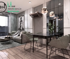 Thiết kế nội thất căn hộ 75m2 - 2 phòng ngủ chung cư akari Bình Tân