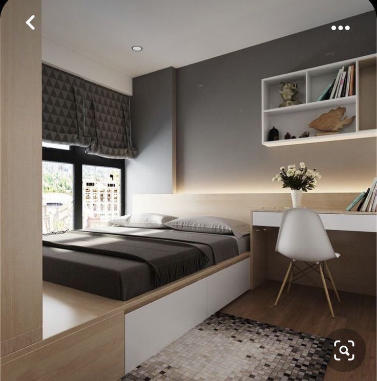 Giường ngủ đơn giản dạng bục - Giải pháp tiết kiệm diện tích cho căn hộ nhỏ