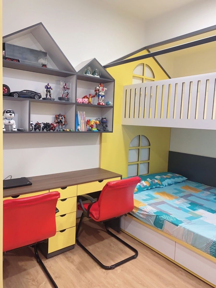 Thiết kế thi công nội thất giường tầng trẻ em  chung cư Moonlight Boulevard Quận Bình Tân