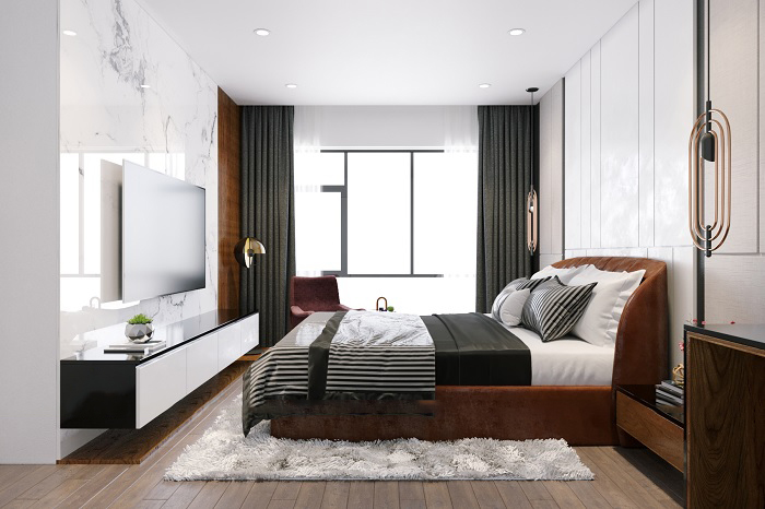 Top 10 mẫu phòng ngủ màu trắng đẹp hiện đại 2021