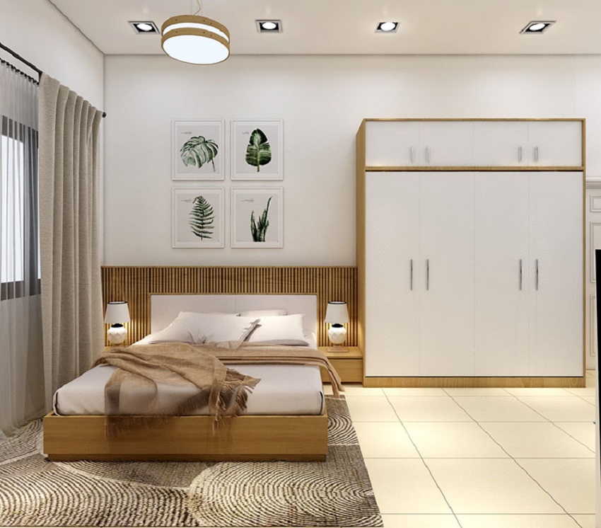 Top 10 mẫu phòng ngủ màu trắng đẹp gỗ cỗ công nghiệp chất lượng